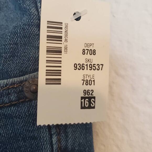 Aero Mid Rise Boot Stretch Jeans (XL) 16 Short Gorpcore Blue Denim Casual NWT - Picture 9 of 13